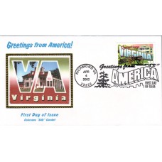 #3606 Greetings From Virginia Colorano FDC