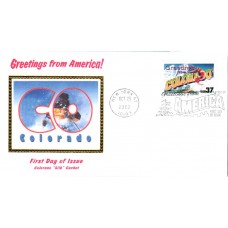 #3701 Greetings From Colorado Colorano FDC
