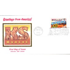 #3711 Greetings From Kansas Colorano FDC