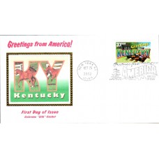 #3712 Greetings From Kentucky Colorano FDC