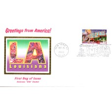 #3713 Greetings From Louisiana Colorano FDC