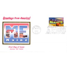 #3714 Greetings From Maine Colorano FDC