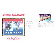 #3727 Greetings From New York Colorano FDC