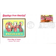 #3731 Greetings From Oklahoma Colorano FDC