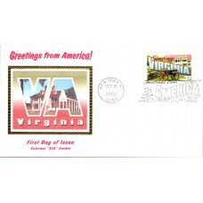 #3741 Greetings From Virginia Colorano FDC