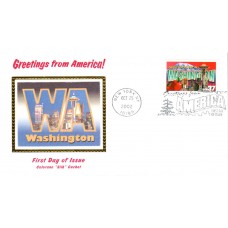 #3742 Greetings From Washington Colorano FDC