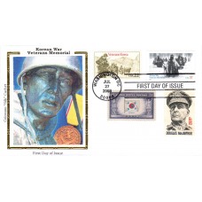 #3803 Korean War Veterans Memorial Combo Colorano FDC