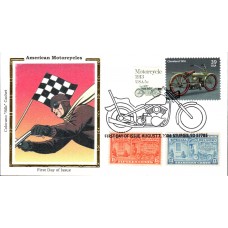 #4086 Cleveland 1918 Motorcycle Combo Colorano FDC