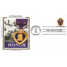 #4263 Purple Heart Colorano FDC