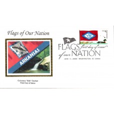 #4278 FOON: Arkansas Flag Colorano FDC