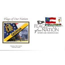 #4285 FOON: Georgia Flag Colorano FDC