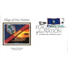 #4286 FOON: Guam Flag Colorano FDC