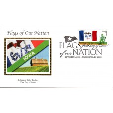 #4291 FOON: Iowa Flag Colorano FDC