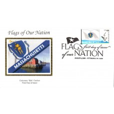 #4297 FOON: Massachusetts Flag Colorano FDC