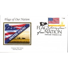 #4302 FOON: US Flag Colorano FDC