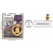 #4529 Purple Heart Colorano FDC