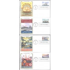 #4548-51 US Merchant Marine Colorano FDC Set