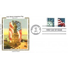 #4559-60 Lady Liberty - Flag Colorano FDC