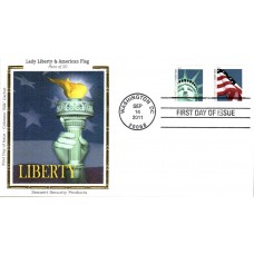 #4561-62 Lady Liberty - Flag Colorano FDC