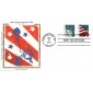 #4563-64 Lady Liberty - Flag Colorano FDC