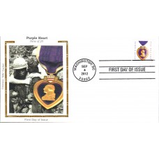 #4704 Purple Heart Colorano FDC