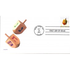 #4219 Hanukkah - Dreidel Compuchet FDC