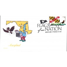 #4296 FOON: Maryland Flag CompuChet FDC