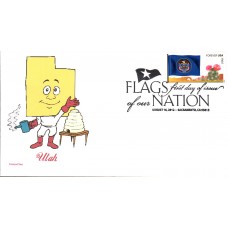 #4324 FOON: Utah State Flag CompuChet FDC