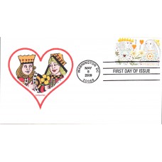#4404-05 King and Queen of Hearts CompuChet FDC