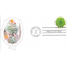 #5198 Green Succulent CompuChet FDC