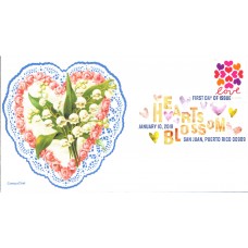 #5339 Hearts Blossom - Love CompuChet FDC