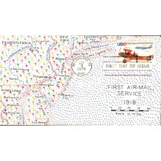 #1574 Bi-Plane - Jet Cornish FDC 