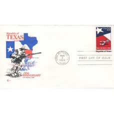 #2204 Republic of Texas Covercraft FDC