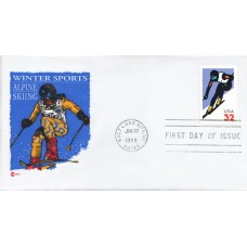 #3180 Alpine Skiing Covercraft FDC