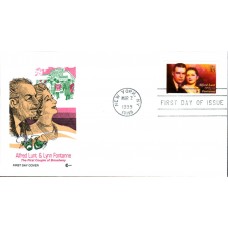 #3287 Alfred Lunt and Lynn Fontanne Covercraft FDC