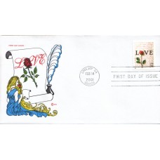 #3497 Rose and Love Letter Covercraft FDC