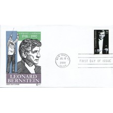 #3521 Leonard Bernstein Covercraft FDC