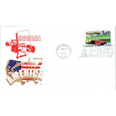 #3574 Greetings From Indiana Covercraft FDC