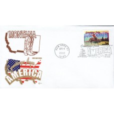 #3586 Greetings From Montana Covercraft FDC