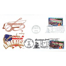 #3737 Greetings From Tennessee Dual Covercraft FDC