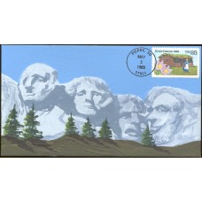 #2416 South Dakota Statehood Cover Scape FDC