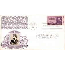 #946 Joseph Pulitzer Crosby FDC