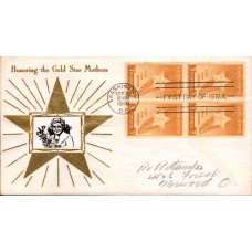 #969 Gold Star Mothers Crosby FDC