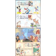 #3865-68 Art of Disney - Friendship Cruz FDC Set