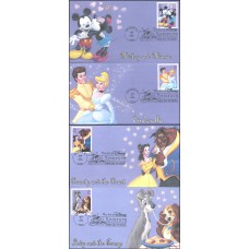 #4025-28 Art of Disney: Romance Cruz FDC Set