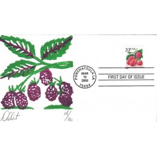 #3295a Raspberry Curtis FDC