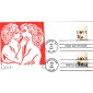 #3496-97 Rose and Love Letter Curtis FDC