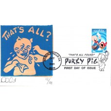 #3534 Porky Pig Curtis FDC