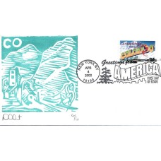 #3566 Greetings From Colorado Curtis FDC