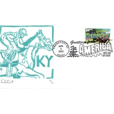 #3577 Greetings From Kentucky Curtis FDC